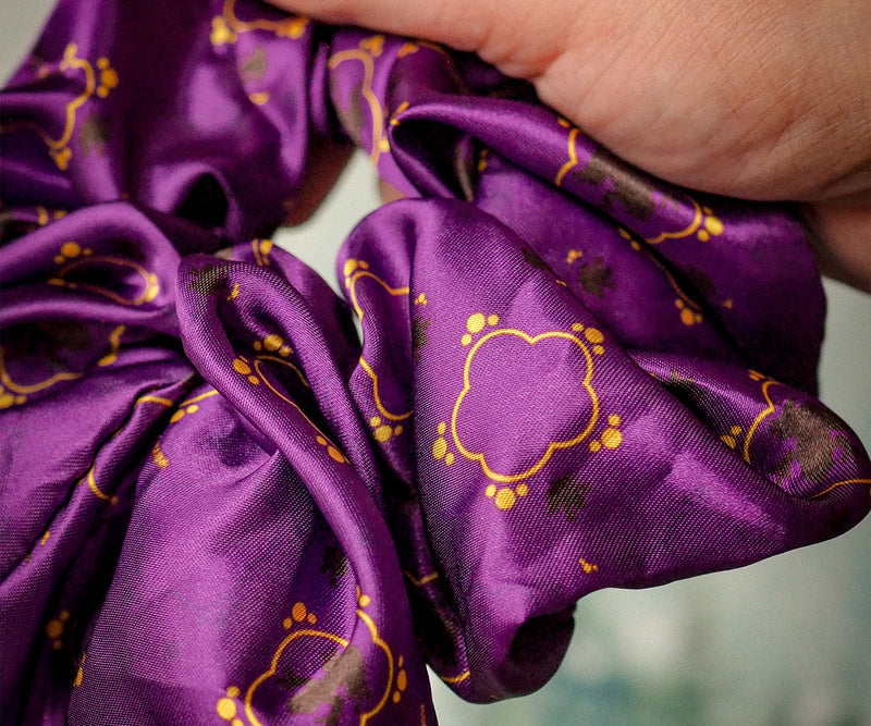 Chocolate Froggies - Purple Scrunchie