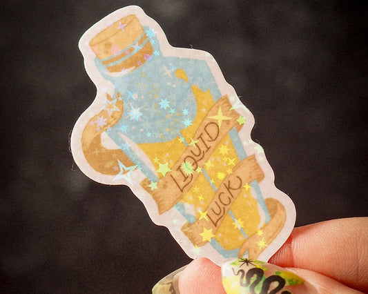 Liquid Luck - Holographic Sticker