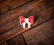 Red Festive Mini bow cuties - MAGNET