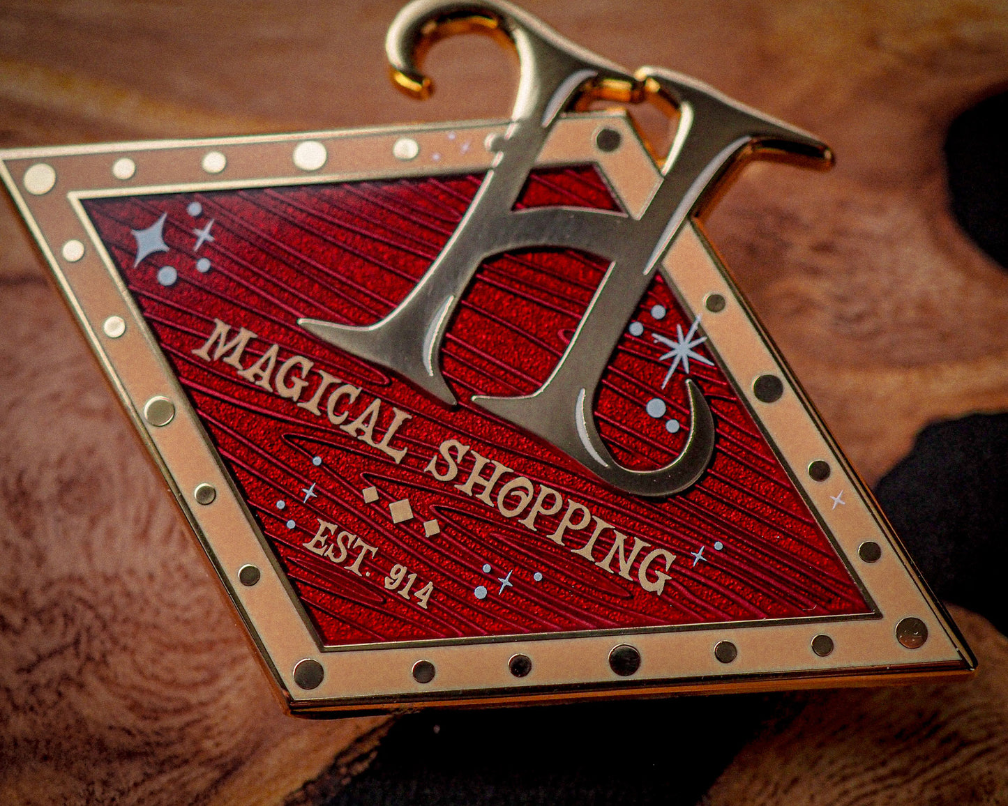 Magical Village Shopping sign - Enamel Pin