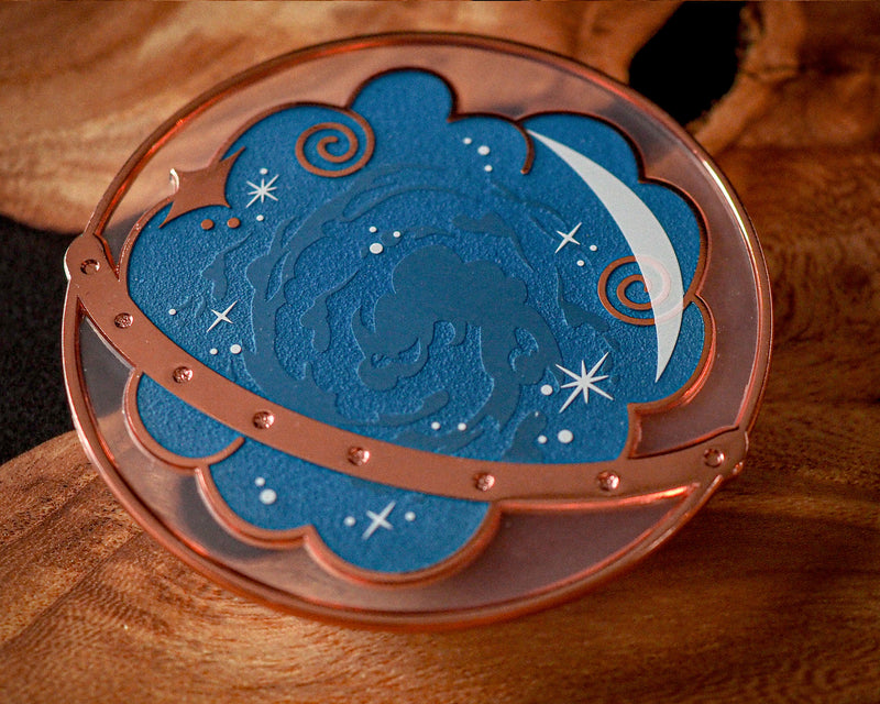 Giant Memory Globe - Blue Rosegold