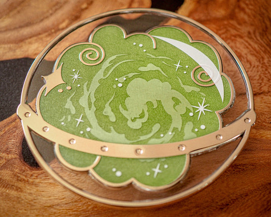 Giant Memory Globe - Green - Enamel Pin