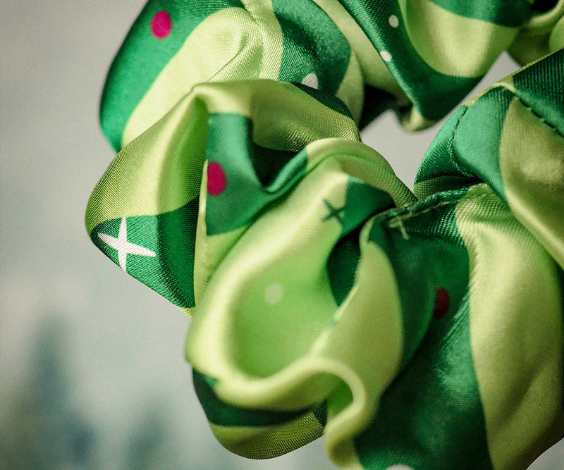 Mint Candy Cane - Scrunchie