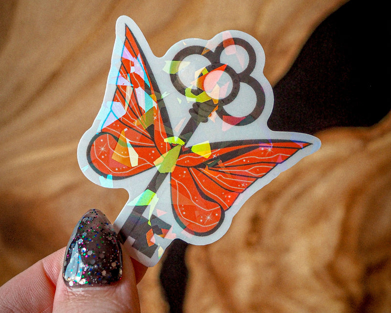 Flying Key - Orange - Holographic