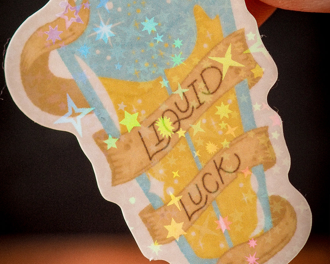 Liquid Luck - Holographic Sticker