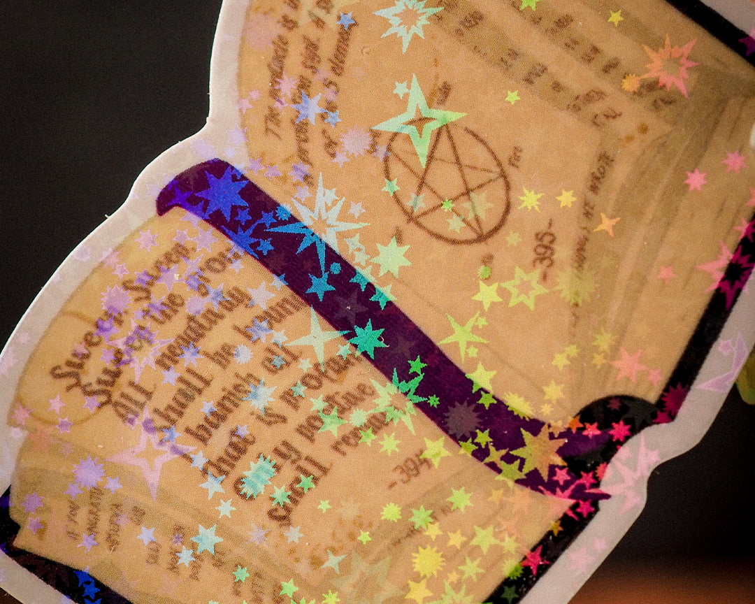 Positive spellbook - Holographic Sticker