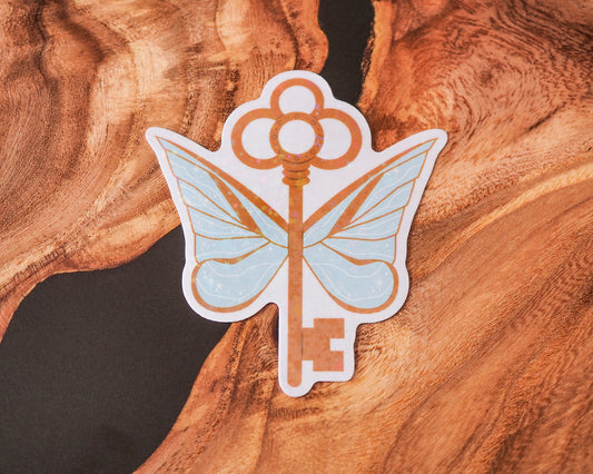 Flying Key - Holographic Sticker
