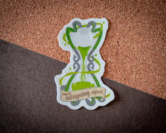 Green Hourglass - Holographic Sticker