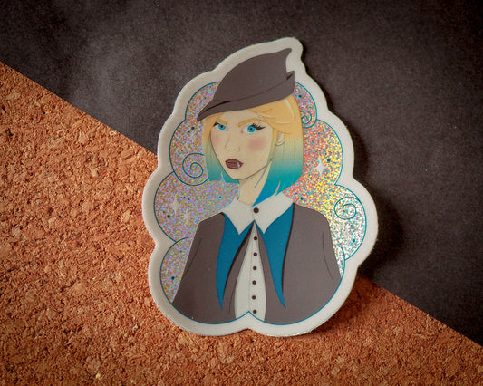 Goth Headmistress - Glitter Sticker